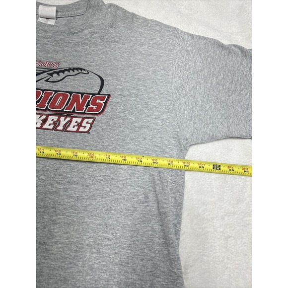 VTG Ohio State Buckeyes 2002 NCAA Football National Champions Gray T-Shirt Sz XL - Picture 7 of 9